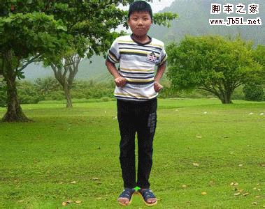 PS怎么制作一個兒童不斷變換動作的動畫?